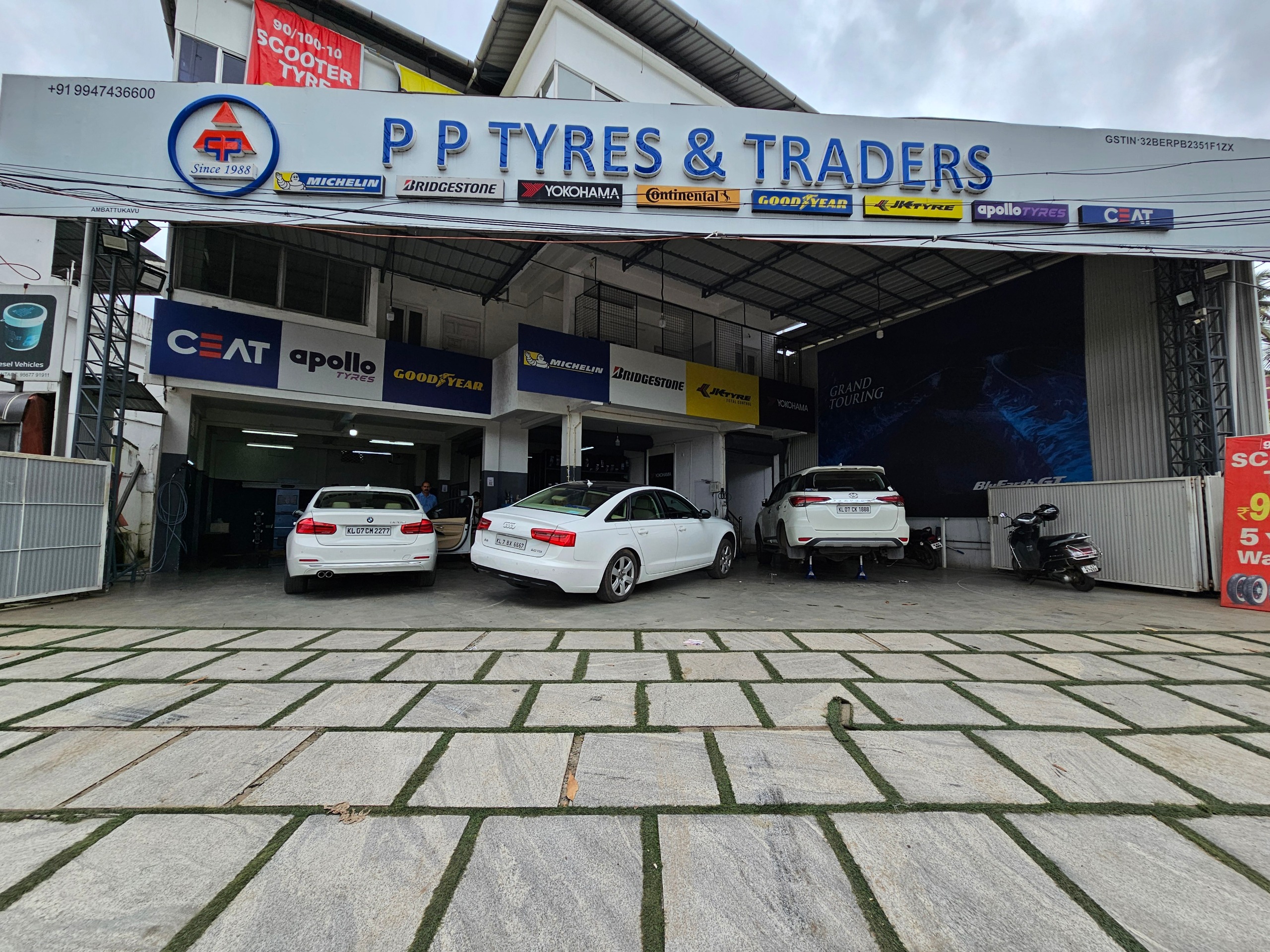 quality service at P P Tyres and Traders Ernakulam
