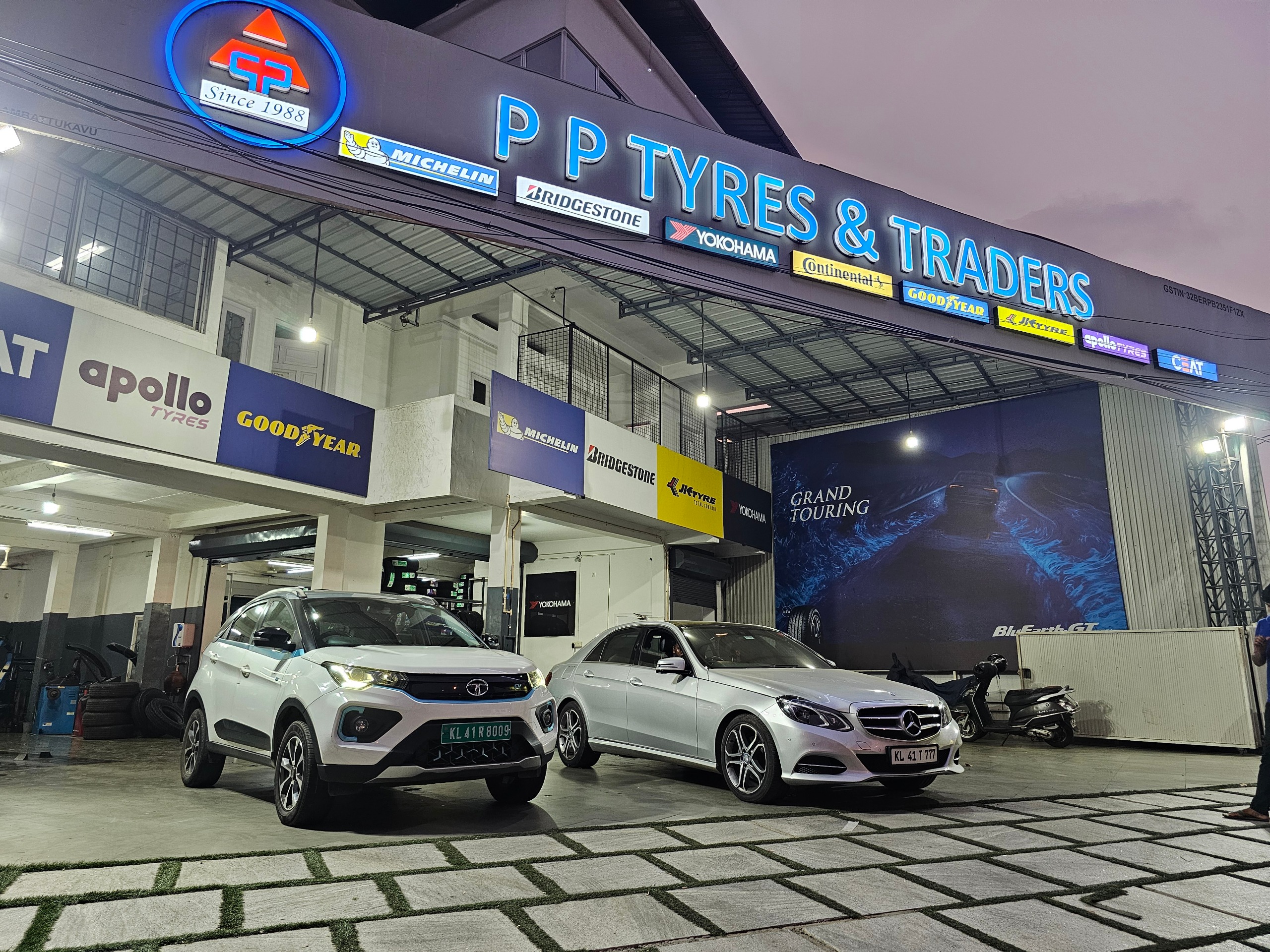 P P Tyres and Traders trusted tyre shop in Ernakulam since 1988